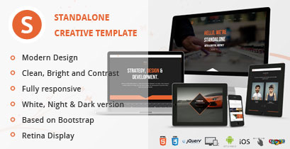 Horizonal Unique Creative OnePage Bootstrap HTML5 - 2